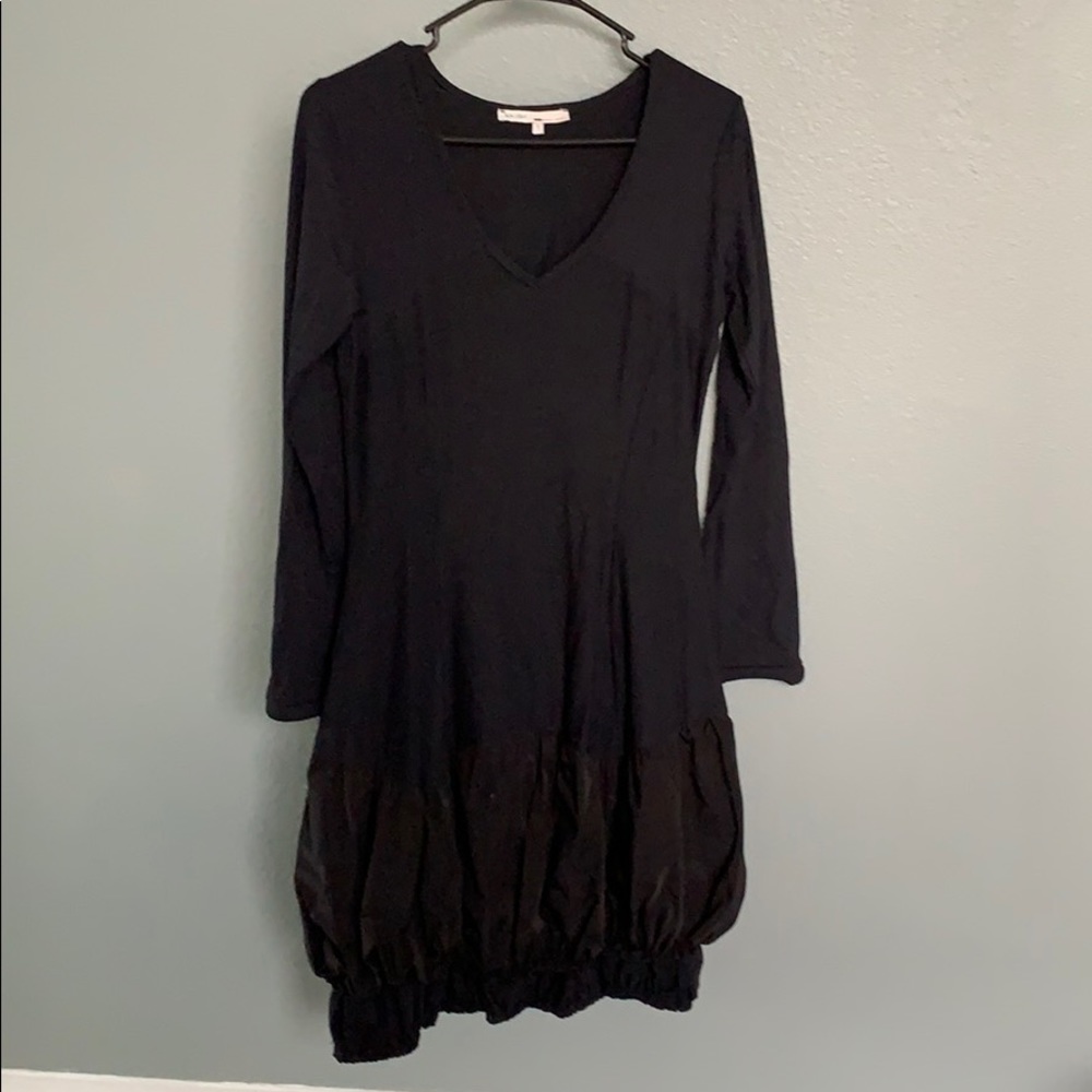 Black  long sleeve cocktail dress
